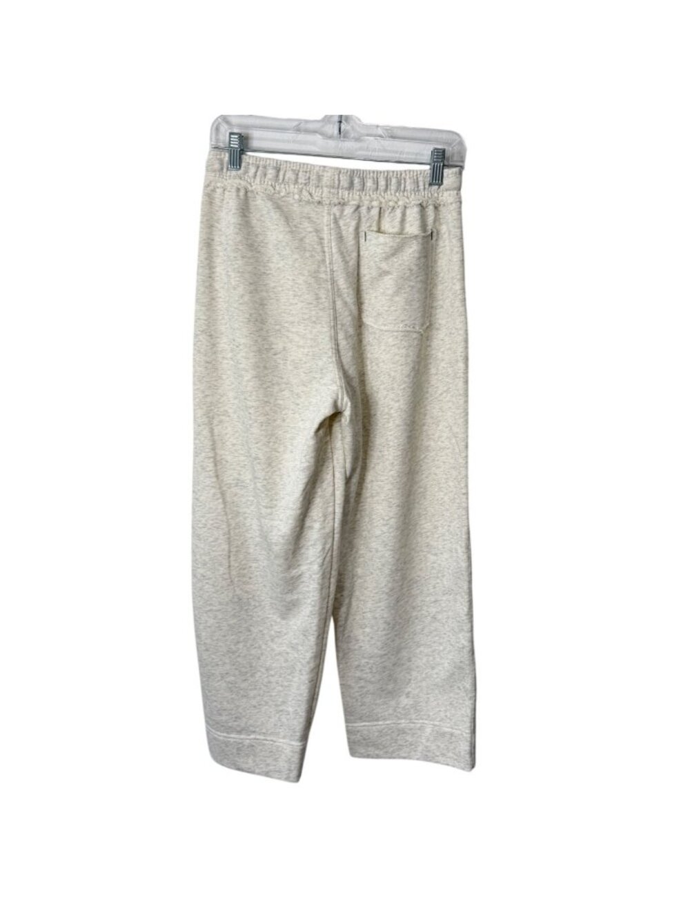 Mersea Women Size S Sweatpants Wide-Leg Cropped Lounge Pant Heather Beige Gray - Picture 2 of 7